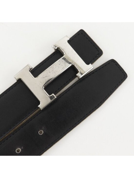 Hermes Belt 85 Reversible Calf Black Brown